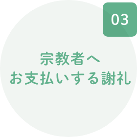 宗教者へ お支払いする謝礼